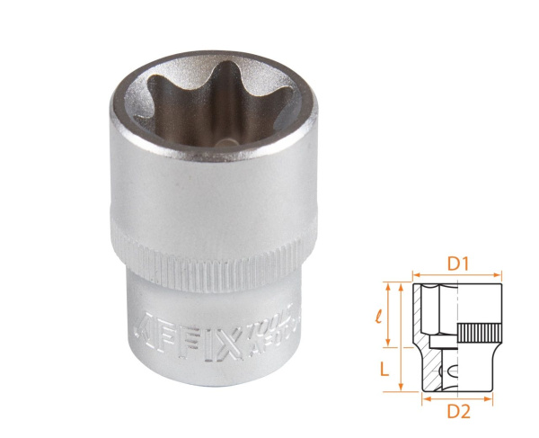 Головка торцевая TORX Е-стандарт 1/2" E24 AFFIX AF00043024